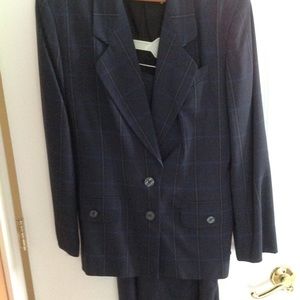 Mint Vintage Kasper A.S.L Women's Plaid Skirt Suit